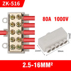 High Power Branch Terminal Quick Wire Connector Terminal Block 400V Electrical Cable Junction Box ZK-306 T-Type Wiring Terminal