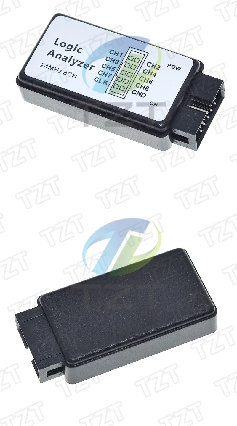 1/3PCS USB Logic Analyzer 24MHz 8 Channel 24M/seconds Logic Analyzer Debugger For ARM FPGA Logic Analyzer Logic 24M 8CH