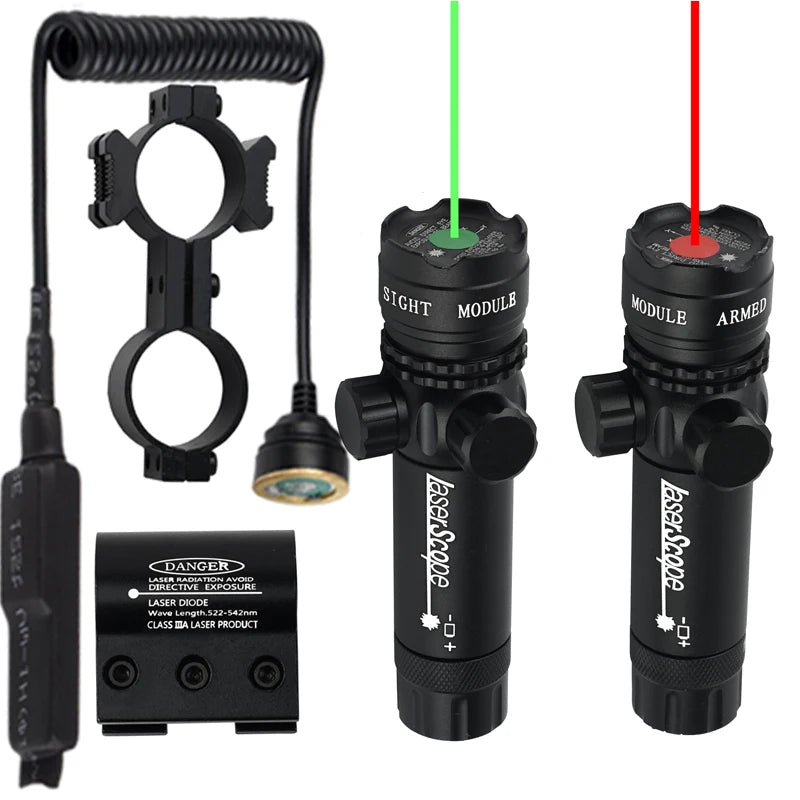 Red Green Dot Laser calibrator Sight Tactical Adjustable Hunting Laser Gear Accessories Laser Locator For 20mm Rail