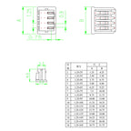 Mini JST MX 1.25mm Pitch Connector Kit 2-10 Pin Female Housing with Pre-Crimped 28AWG Silicone Wire Cable