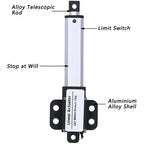 ABXF-Mini Electric Push Rod Putter 12V Mirco Linear Actuator 50Mm Stroke 70N Motor Controller