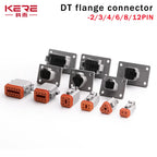 5/10/100set Deutsch Waterproof Connector With Fixed Flange Plug DT04-2P-L012 DT04-4P-L012 DT04-6P-L012 DT04-8P DT04-12P-L012