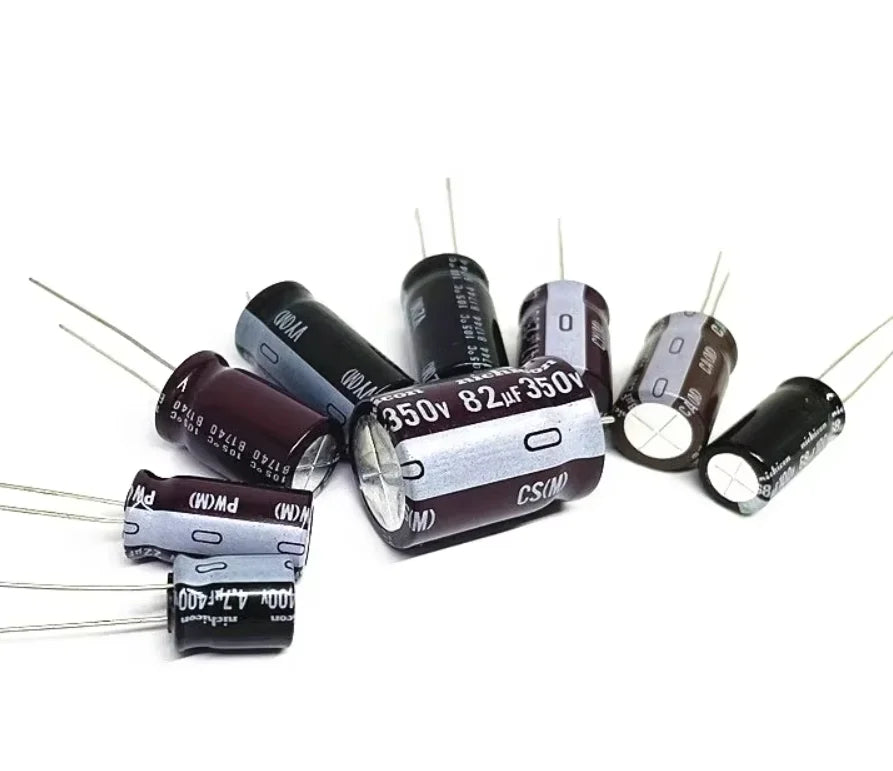 Nichicon High Voltage Electrolytic Capacitor 63V 100V 250V 350V 400V 450V 1/2.2/3.3/4.7/6.8/10/22/33/47/56/68/82/100/120/330uF