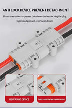 50 Amp 600V 6 AWG Grey Forklift Cable Power Connectors Plug Solar Panel Wire Connector Envio Gratis Kway