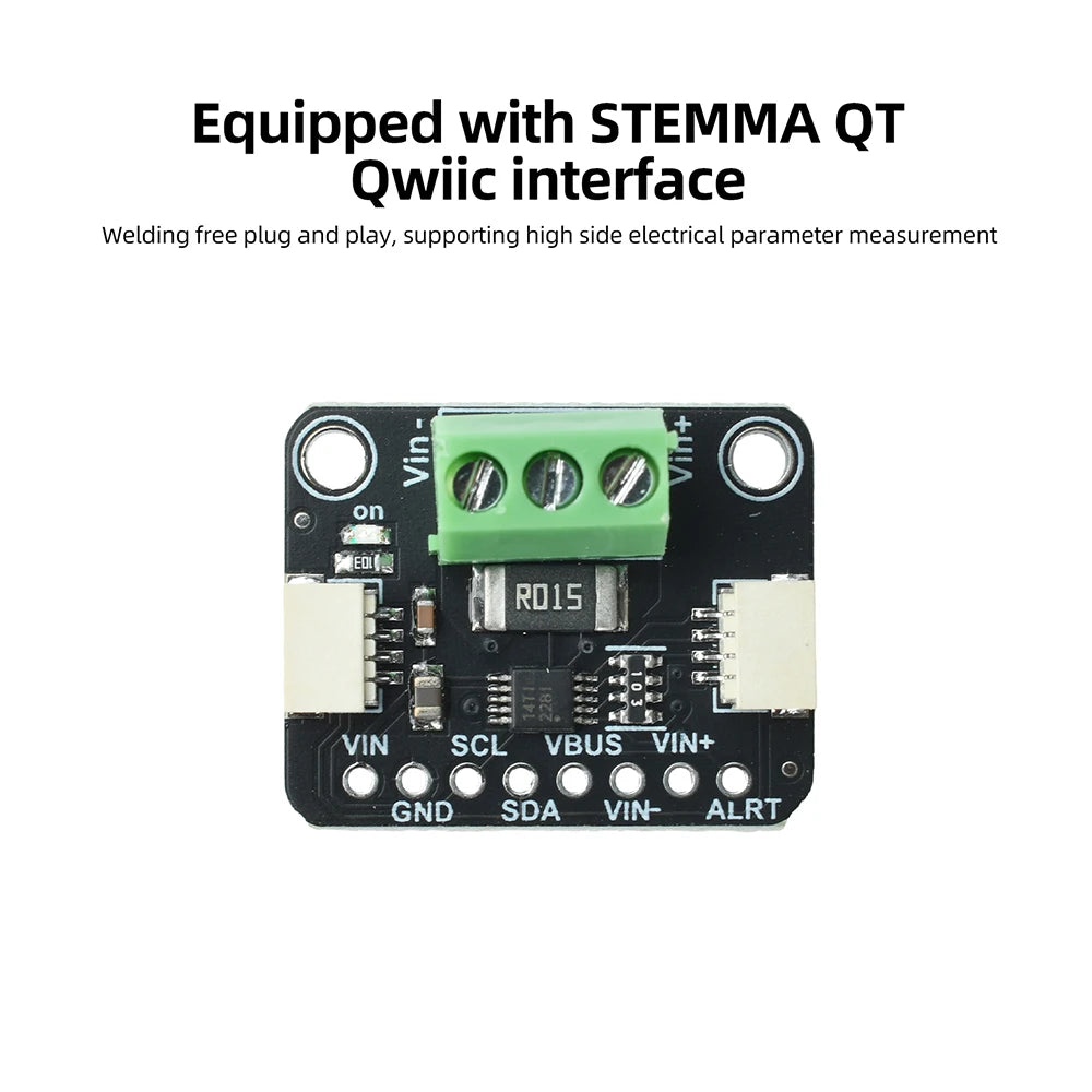 INA228 INA238 INA237 Current Power Monitor Module STEMMA QT Qwiic I2C 85V 20A ADC Energy Accumulation for BMS Solar PV IoT