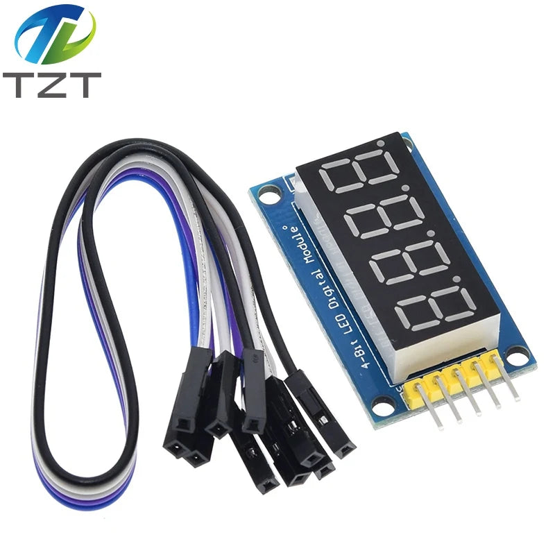 TM1637 4 Bits / TM1638 / 74HC595 8 bit Digital LED Display Module 7 Segment 0.36Inch Clock RED Anode Tube Four Serial Driver