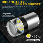 2/4/6/8/10 PCS 1000LM 1156 BA15S 1157 BATY15D P21W P21/5W LED Bulbs 12V 3030-10SMD 6500K White Amber Red Car Turn Signal Lights