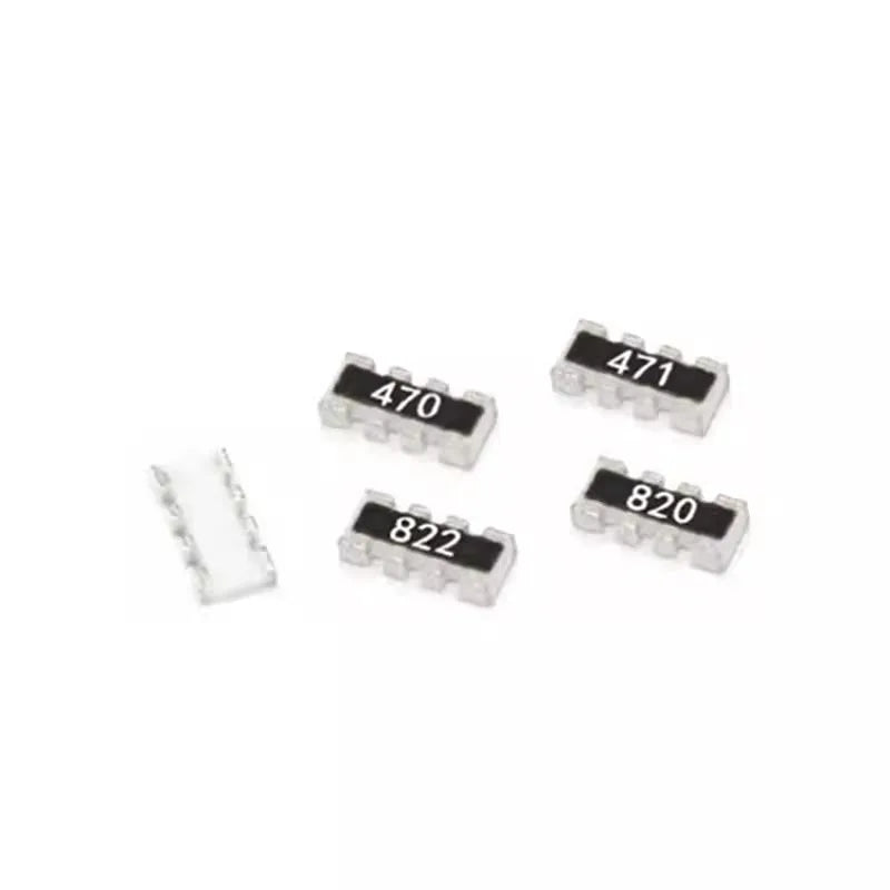 100pcs 0402*4 8P4R 2*4P SMD Network Resistor Array 0 4.7 5.1 10 22 33 47 49.9 51 100 220 1K 2K 3.3K 10K 100K 220K 470K Ohm 0R~1M