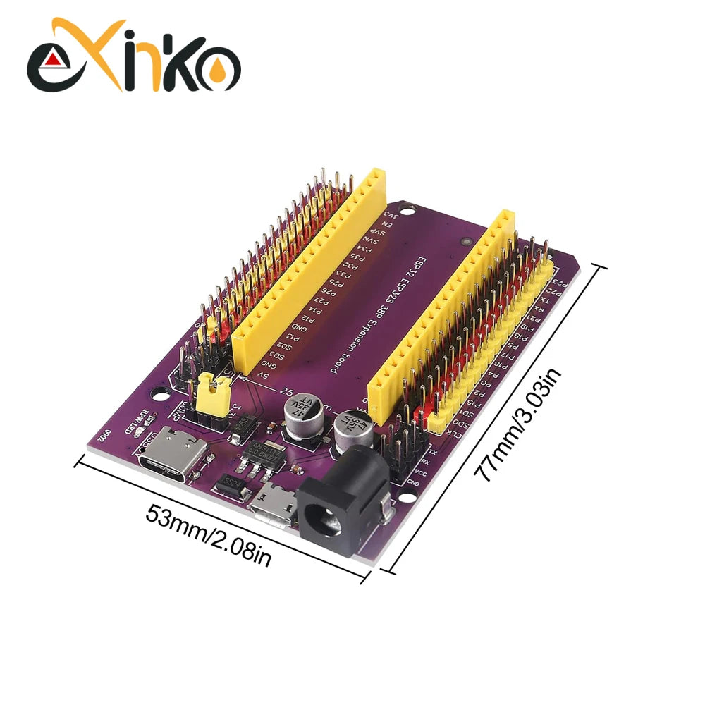 32 Development Board TYPE-C/MICRO USB CP2102 WiFi+Bluetooth Dual Core 32-DevKitC-32 Expansion