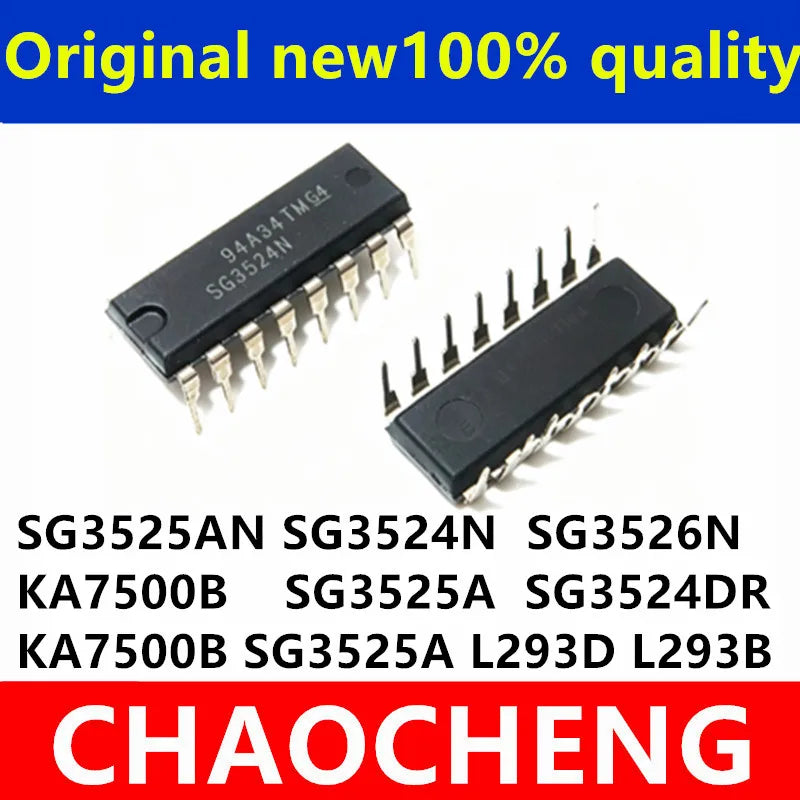 (10piece)100% New SG3525AN SG3526N SG3524N  KA7500B DIP SG3525A SG3524DR KA7500B SG3525A L293D L293B SOP-16 Chipset