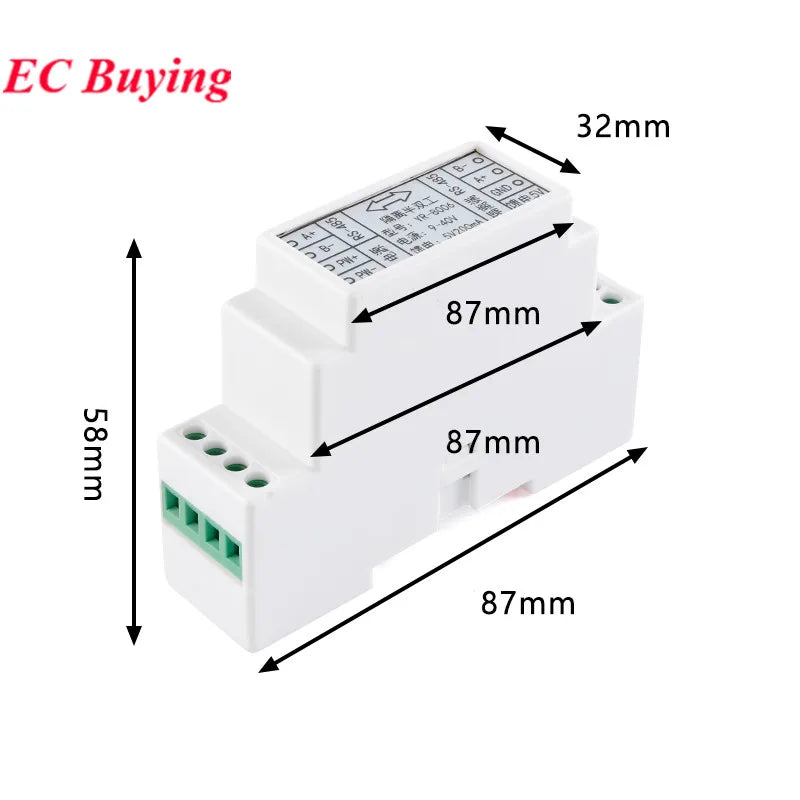 RS485 to RS485 Isolated RS-485 232 Turn 485 Repeater Communication Signal Amplifier Isolator Distance Extender Booster Converter