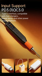 ALIENTEK TB1 Smart Wireless Soldering Iron T210Portable Rechargeable Soldering Pen PD3.0 PID Temp Control for Electronics Repair