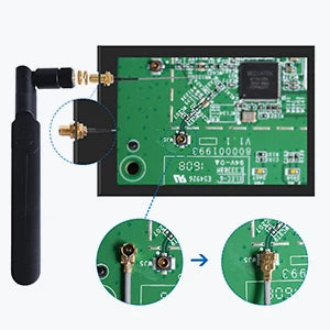2 X 8dBi 2.4GHz 5.8GHz Dual Band WiFi Antenna RP-SMA Male +2 X 15CM I-P-E-X-1 to RP-SMA Female Pigtail Cable for Wireless Router