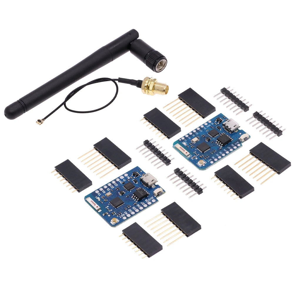 WeMos D1 Mini Pro V3.0 NodeMcu 4MB/16MB Bytes Lua WIFI Internet of Things Development Board Based ESP8266 CH340G V2 With Antenna