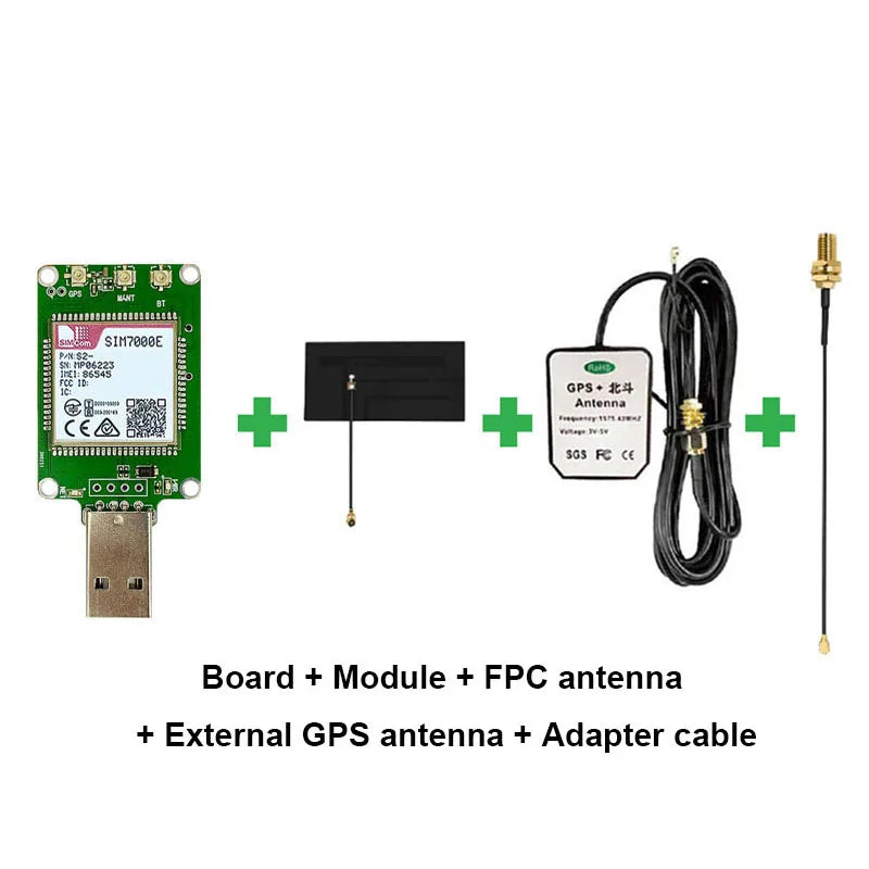 SIM7000E USB Dongle LPWA+GSM+NBIOT+CATM Module Cat-M/NB-IoT/GSM Modem Iot Solutions Wireless Module Europe/Middle East/Africa