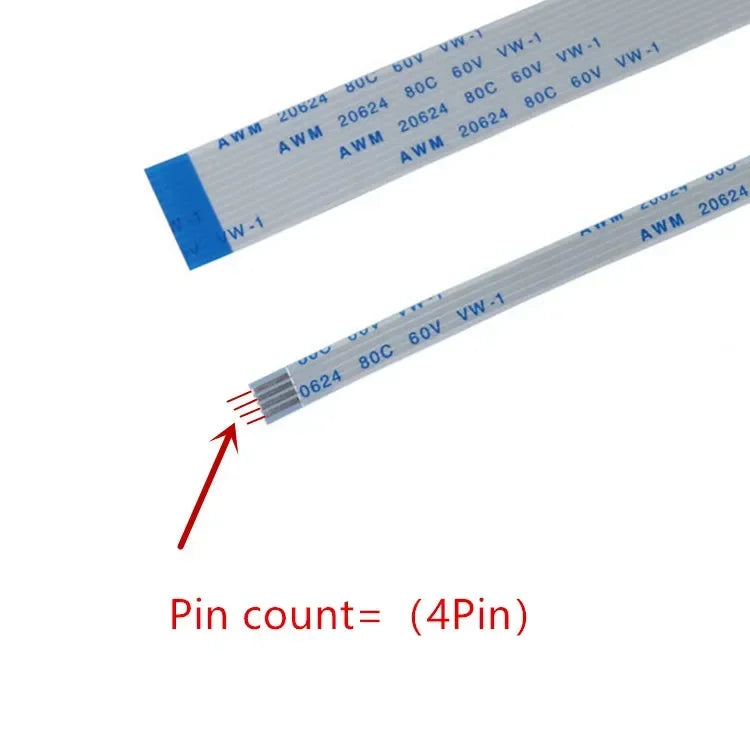 10PCS FFC FPC AWM 20624 80C 60V VW-1 Flat Flexible Cable 0.5MM 4 5 6 8 10 12 14 16 18 20 24 26 30 32 34 36 38 40 45 50 54 60 Pin
