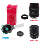 12.3 MP Raspberry Pi High Quality Camera with Sony IMX477 Sensor Optional 6mm CS 16mm C-mount 8-50mm Lens for Pi 4B 3B Zero 2 W