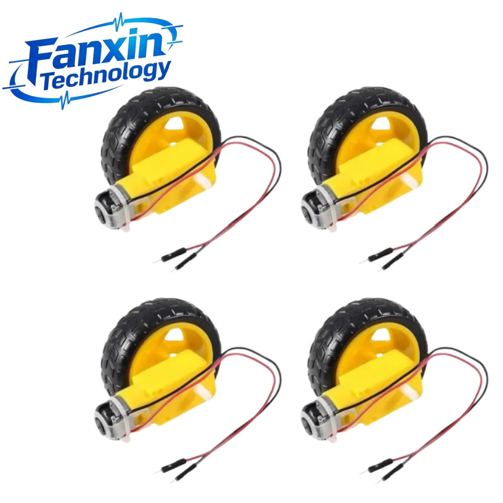 DIY L298N Module, Motors, Wheels, Dupont Line, L298N + Motors + Wheels + 3 Kinds of DuPont Lines with 20 Pins Each in 20CM