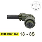 MS3102A MIL-C 5015 Military Specification Connector 18S-12 18S-8 18S-1 Plug&Socket MS3106A MS3108A MIL STD Circular Connectors