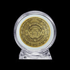 10Pcs Clear Collection Coin Holder Capsule with Display Stand and Gasket 17/20/25/27/30/33/38/40mm Coins Storage Organizer Box