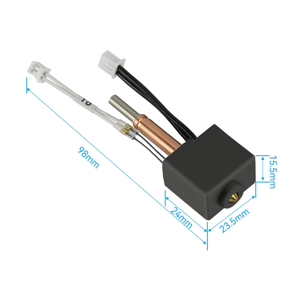 For Anycubic Kobra 3 V2 Hotend Nozzle Thermistor Heating 24v 50w Heater Block For Anycubic Kobra 3 Combo Spare Parts Accessories