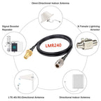 10CM 1M 2M LMR240 Cable SMA Male/Female to N Male/Female Connector 50-4 RF Coaxial Cable Pigtail Jumper 4G 5G LTE Extension Cord