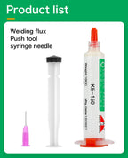 Flux 100% Original KELLYSHUN PCB Soldering Flux 10ml Needle Tube Welding Flux No-Clean Soldering Paste NC 559 558 652 Solder