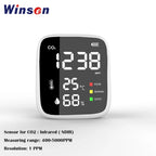 Portable CO2 Temperature Humidity Monitor Air Quality Monitor Infrared NDIR Detector Indoor Outdoor Detection Tools