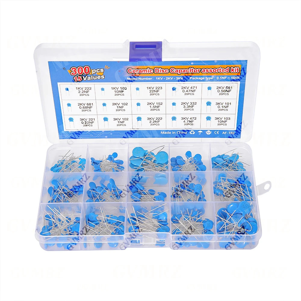 1KV 2KV 3KV High Voltage Ceramic Capacitor KIT 5PF 30PF 47PF 56PF 100PF 220PF 1NF 2.2NF 3.3NF 4.7NF 10NF 100NF 471 222 223 103