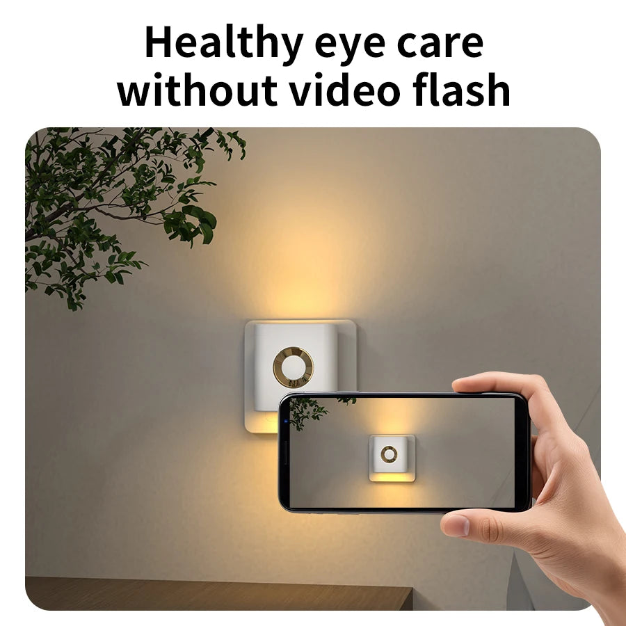 LED Cabinet Light 220V EU Plug in LED Light Lamp Motion Sensor for Stairs Bedside Steps Closet Decor Accent Up/Down Shine 3000K