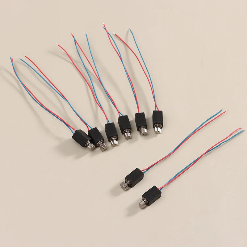 5Pcs 4*8mm 3V Mini DC Coreless Vibration Motors with Eccentric Wheels, for DIY Toys and Massagers