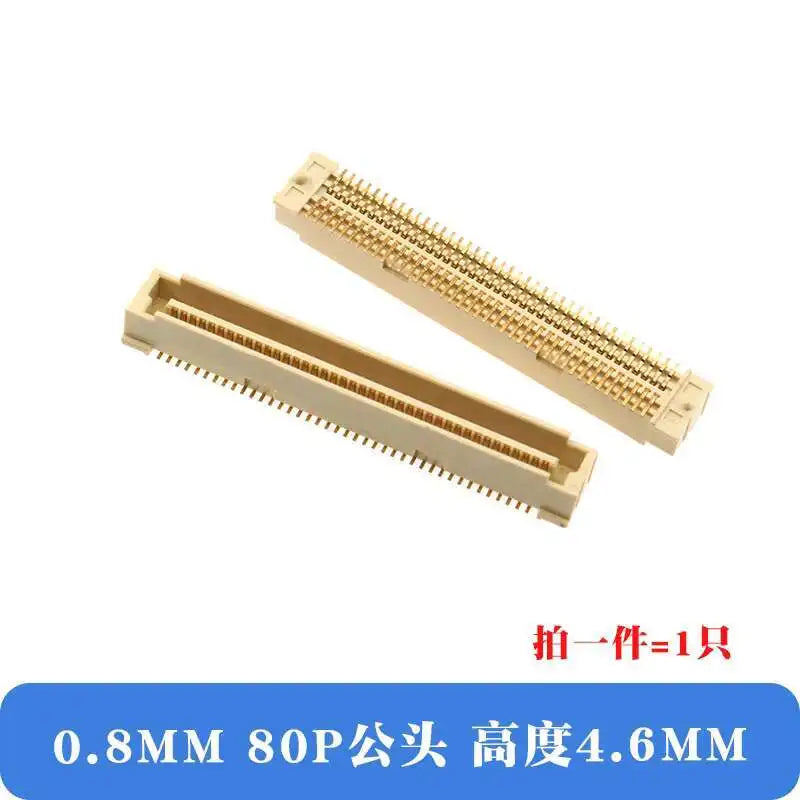 1pcs Board-To-Board Connector BTB Pitch 0.8Mm Dual Row SMD 40P/60/80/100P/120P/140P