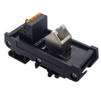 Quick Wiring  Din Rail Mounting Splitter Adapter RJ45 Female To Spring Termianl Block Module RJ45  Breakout Board
