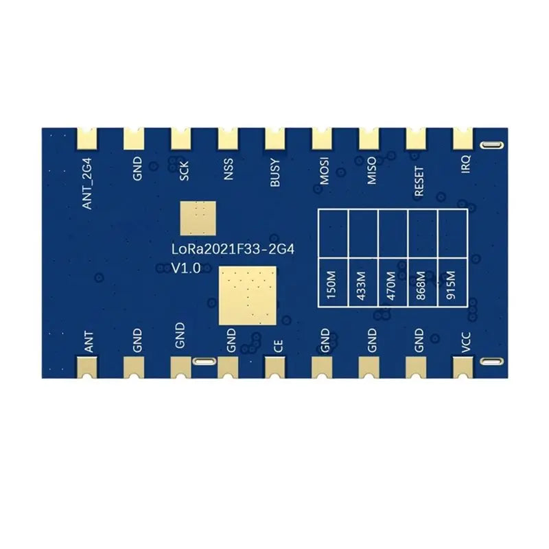 A13E-Lora2021f33-2G4 Wireless Module 2W High-Power Lora Module Use SPI Interface LR2021 Sub-Ghz 868-915Mhz