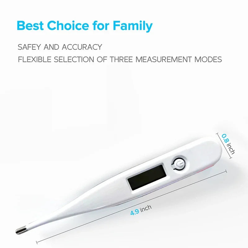 1-2P Thermometer for Fever Digital Basal Body Oral Armpit or Rectal Electronic LCD Display High-Precision Measurement Smart Heat