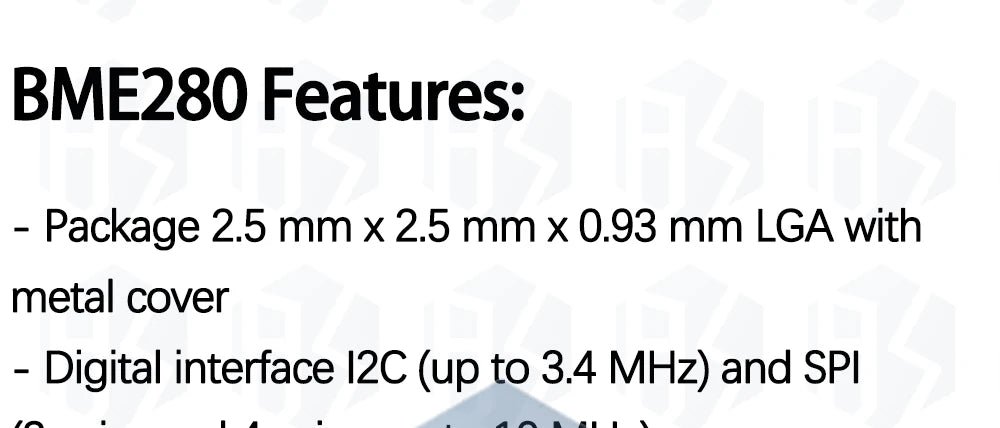 Black ZY BME280 3-in-1 Sensor Module, High Precision Temperature Humidity Barometer Altimeter Monitor Compatible with for Ardui