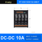 ENMG DC Inline 2 4 6 8 10 12 16-Way Solid State Relay Module RT-SSK Non-contact DC PLC AC Amplifier Board 5-24V Fuse Protections