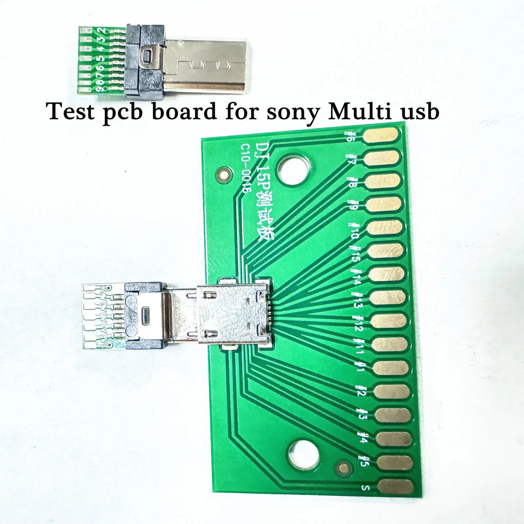 For Sony Camera Camera plug Multi  USB Female Socket Detection Multi 15-pin USB Plug (male)DIY Welding Wire Suitable