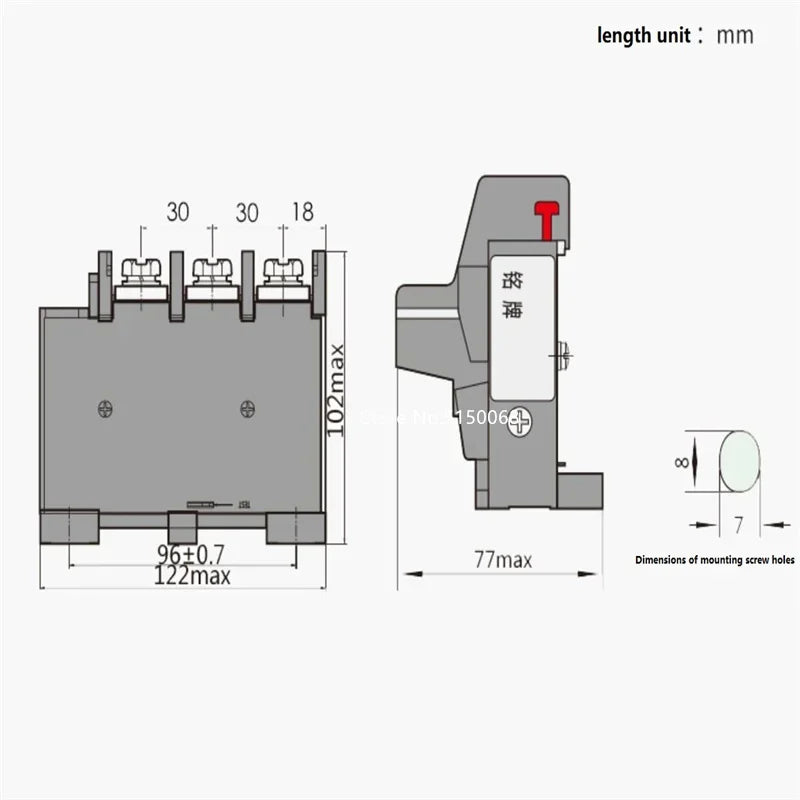 CHNT CHINT JR36-160 53-85A 75-120A 100-160A Thermal overload protection relay 220V Thermal Overload Relay
