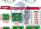 10PCS PCB Board Kit SMD Turn To DIP Adapter Converter Plate SOP MSOP SSOP TSSOP SOT23 8 10 14 16 20 28 SMT To DIP