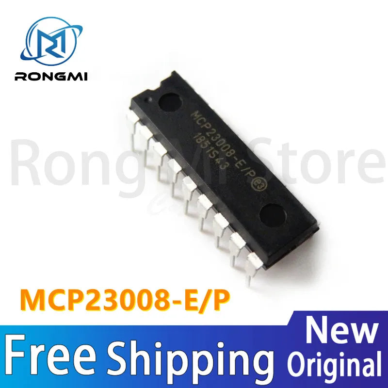 1-10pcs In stock 100% New MCP23008-E/P MCP23008 23008 DIP-18  Quality guaranteed
