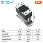 OMCH DIN Rail SSR Solid State Relay With Aluminum Heat Sink DA AA DD 3-32VDC 10A 25A 40A 60A 80A 100A 120A Single Phase Control