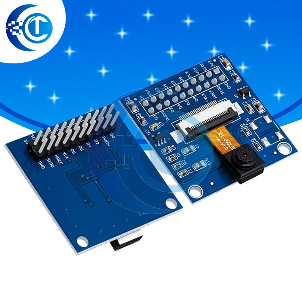 1PCS OV7670 Camera Module: Integrated Circuit Board with Included Adapter Board