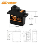 1/5pcs DSpower 9g 12g Metal/plastic Gear Mini Micro Servo Motor for RC Plane SG90 MG90S Helicopter Drone Fixed-Wing Car Robot
