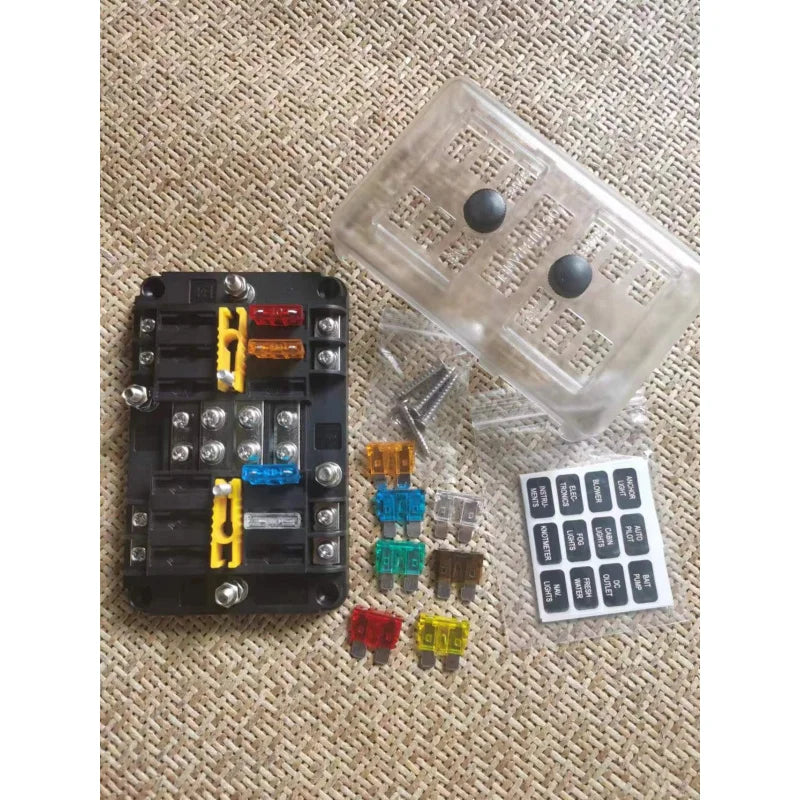 8 Way 12 Way 16 Way Blade Fuse Box 12V/24V Automotive Fuse Holder for Car Truck Boat