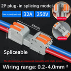 Male Female Docking Mini Quick Wire Connector Universal Compact Electrical Wiring Connectors Push-in Conductor Terminal Block