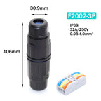 1PCS IP68 Electrical Waterproof Wire Connector Cable 2Pin 3Pin 4Pin 5Pin Quick Push In Terminal Block Connector LED Lamp