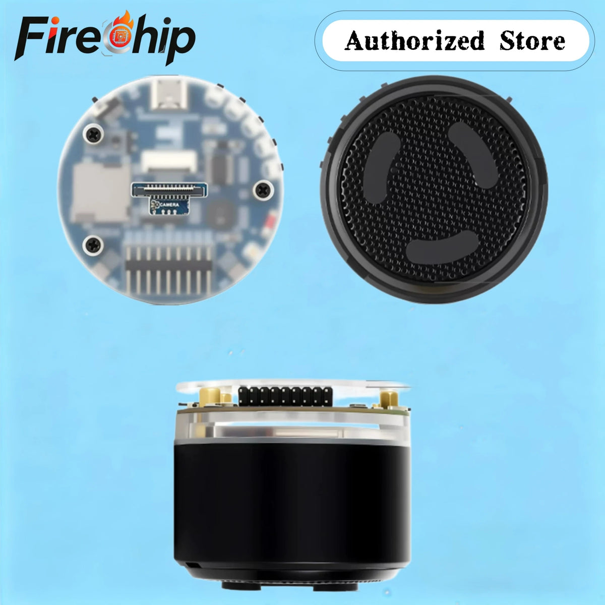 Waveshare ESP32-S3 AI Smart Speaker Development Board, Onboard Dual Digital Microphone Array, Supports Noise Reduction