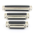 SCSI Connector DB Female Male 50 68 100 Pin Straight Right Angle 90 180 Degree Hole Welding Solder Adapter 50P 68P 100P
