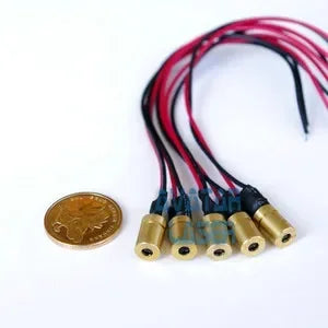 5pcs 6x10mm Mini Dot Infrared IR Laser Diode Module 780nm 3mw w/ Driver-in